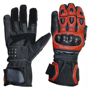 Gants de moto pour hommes, sportifs, de course, avec logo personnalisé, en cuir respirant, pour la conduite hivernale. - Product Image 3