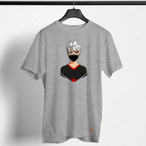 T-shirt imprimé graphique Anime Boy Noir surdimensionné Unisexe Coton Streetwear Design de dessin animé tendance Mode décontractée Haut OEM Personnalisé - Product Image 2