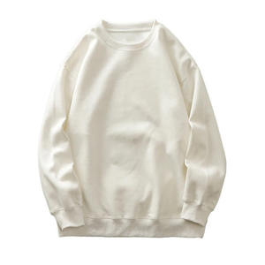 Sweat-shirt d'hiver épais uni pour homme, vintage, manches longues, coupe classique, col rond, doublé, élégant, coupe-vent, unisexe - Product Image 1