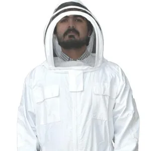 Wholesale Beekeeper Veil Suit Elastic Supplier Starter Kit Bee Queen Smoker Brush Veil Suit Workwear Suit overall