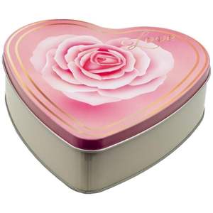 Joyero Kontensan Rosa de 2.3L con Tapa Metálica y Diseño Premium en Forma de Corazón - Product Image 1