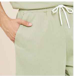 Completamente personalizado Jogging Suit dos piezas Jumper Conjunto corto Estampado gráfico Algodón Verano para hombre Pantalones cortos conjunto verano - Product Image 5