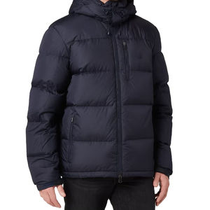 Chaqueta acolchada de talla grande para hombre de la mejor calidad, chaqueta hinchada cálida de invierno con cuello levantado, tela de punto transpirable de gran tamaño - Product Image 1