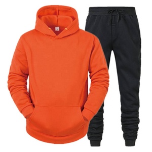 Chándal de hombre con logotipo personalizado de alta calidad, conjunto deportivo de 2 piezas al por mayor, buen material de invierno en blanco disponible - Product Image 2