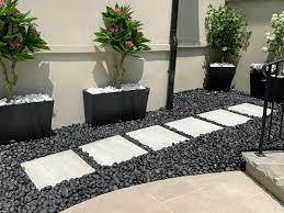 Traitement personnalisé moderne imperméable à l'eau copeaux de marbre noir pour l'extérieur villa parc/hôtel décorations bas prix appartement - Product Image 6