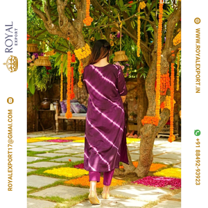 Royal Export Surat's Beautiful Maslin Silk Kurti Collection Nouvelle robe ethnique au prix de gros Fêtes d'été Royal Export Surat - Product Image 3