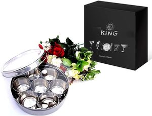 Wholesale 6 Pieces Kitchenware Colored Stainless Steel Spice Jar Stainless Steel High Quality king International - Product Image 5