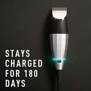 Tondeuse à cheveux sans fil rechargeable pour hommes, kit de coupe réglable en acier inoxydable, longue autonomie, étanche IPX7 pour barbe - Product Image 5