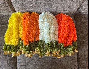 100 piezas de tela colgante hecho a mano para decoración floral colgantes de pared templo, Diwali decoración colgante, regalo de Diwali, decoración Al Festival - Product Image 1