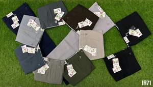 Pantalon en toile classique kaki pour hommes, couleur tendance, taille moyenne, devant plat-Meilleur prix Vêtements d'entreprise - Product Image 4