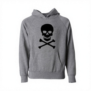 Nouveau modèle élégant de sweat à capuche pour homme, hiver, entièrement zippé, respirant, 100% coton, coupe ample, avec broderie, imprimé, effet délavé et strass - Product Image 1