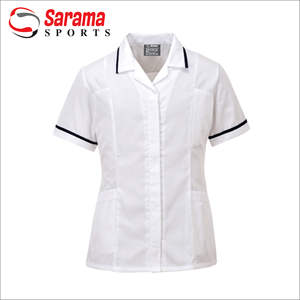 Nueva llegada con estilo de algodón relleno de los hombres enfermera Scrub Top de alta calidad médico Scrubs con capucha de punto largo gran oferta al por mayor - Product Image 6
