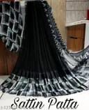 Blouse Saree en Georgette Douce et Satin Sans Plis pour Tenue de Soirée Formelle - Product Image 5