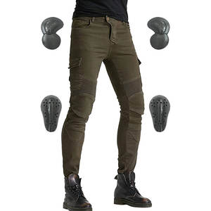 Pantalon en jean pour moto de qualité supérieure pour homme, % coton, confortable, respirant, protection d'armure, vêtements de course moto - Product Image 2