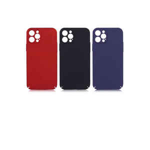 Étui de protection en silicone liquide premium TCMK Kapp Series pour iPhone 12 Pro, bleu marine, protection arrière du téléphone - Modèle XS & A22 - Product Image 3
