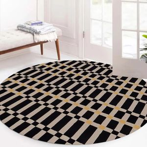 <b>Round</b> Shaped Design Hand Tufted Custom Rug High Quality Area Rug for Dining, Hall, Drawing, Play Room - Product Image 6
