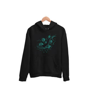 เสื้อมีฮู้ดพิมพ์สกรีนสำหรับผู้ชายผ้าไหมขนแกะสีทึบมีกระเป๋าโลโก้ตามสั่งสำหรับฤดูหนาว - Product Image 2