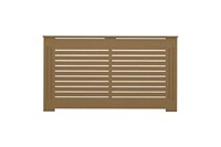 Meuble cache-radiateur en MDF peint sur mesure, moderne, avec grille de protection