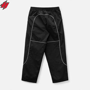 Pantalon en nylon Pantalon coupe-vent brodé à jambes larges Pantalon de survêtement en nylon décontracté pour homme en polyester pour homme - Product Image 4