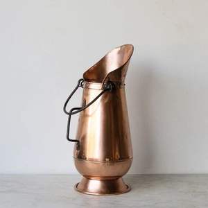 Antique Finished Copper <b>Coal</b> <b>Bucket</b> with a Classic & Sturdy Design & Ideal for Adding Rustic Charm to a Fireplace - Product Image 5