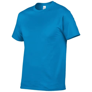 T-shirt basique en coton uni pour homme, respirant, en gros, fabrication OEM - Product Image 3