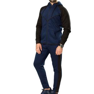 Survêtement personnalisé pour hommes, sweat à capuche zippé et joggers, fabricant de marque privée OEM en tissu lourd. - Product Image 6