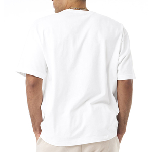 Camiseta de gran tamaño personalizada de 100% algodón de gran calidad para hombre, camiseta personalizada, camiseta en blanco con estampado al mejor precio - Product Image 3