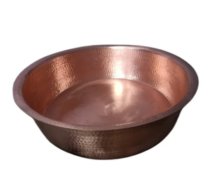 Martelé Cuivre Pied Spa Bol Noir Imprimé Conception personnalisé Direct Usine Taux De Gros - Product Image 6