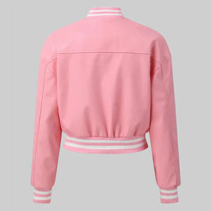 Veste de baseball en chenille à broderie personnalisée pour femmes Vestes Letterman personnalisées Vestes d'université pour femmes vierges en gros - Product Image 3