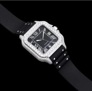 Fournisseurs Montre Moissanite Iced Out avec montre de luxe conçue et de style moderne par les exportateurs indiens prix de gros - Product Image 6