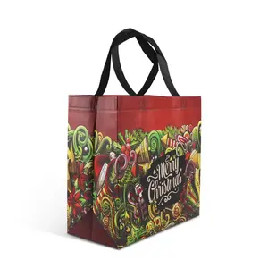 Bolsas de supermercado portátiles de nailon plegables ecológicas reutilizables, bolsa de compras plegable de poliéster con personalización - Product Image 1