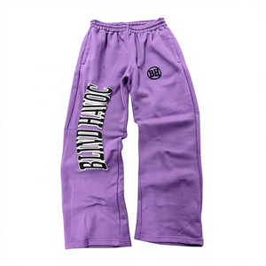 Custom Logo Acid Wash Fleece Cotton Heavyweight Oversized Hoodie <b>Sweatpants</b> <b>Set</b> Silk Screen Printed Streetwear Men's Autumn <b>Set</b> - Product Image 4