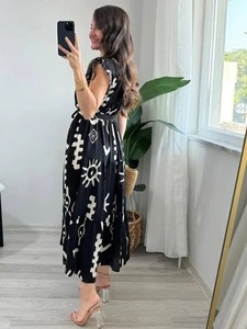 Vestido bohemio de algodón indio hecho a mano con estampado Floral de verano, ropa de fiesta informal con estilo, regalo personalizado para mujer, dulce Natural - Product Image 4