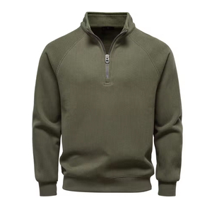 Sweat-shirts pour hommes à col montant, personnalisation de la couleur et du design, sweat-shirts et sweats à capuche avec fermeture éclair, vente en gros de pulls pour hommes, vêtements décontractés - Product Image 1