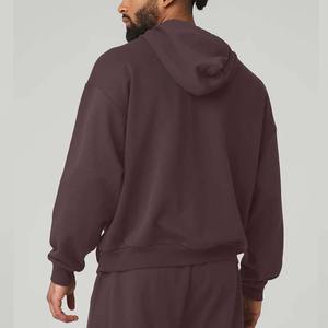 SUDADERA CON CAPUCHA 410GSM GRIS WASH CONSTRUYE TU MARCA HOMBRE Full Zip US HEAVYWEIGHT HOODIE NEXT LEVEL HOODIES - Product Image 3