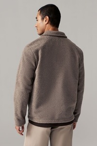 Nouveau design de vestes en polaire pour hommes, manches longues personnalisées, couleur unie, matériau 100% coton, chaud et élégant - Product Image 5