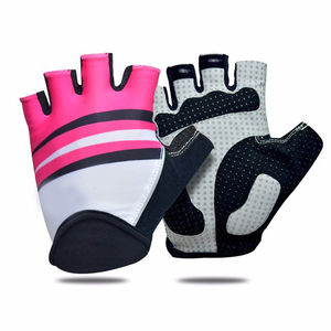 Gants de cyclisme demi-doigts unisexes de haute qualité rembourrés en gel et respirants avec logo personnalisé en cuir Sports de plein air Utilisation dans la salle de sport - Product Image 4