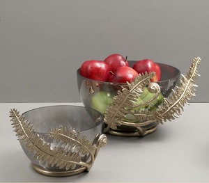 Bol génial pour la maison hôtel Restaurant ustensiles de cuisine Table décorative Design fleur couleur argent vaisselle Fruits légumes bols - Product Image 6