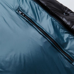 Nouvelle veste d'hiver pour homme en coton rembourré longue et épaisse à col montant brodée imperméable et réversible Vêtement d'extérieur d'hiver - Product Image 2