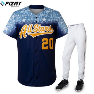 Ensembles de vêtements de sport de football de baseball personnalisés pour les jeunes maillots à col en V jaunes uniformes en polyester de sublimation bon marché vêtements de sport de haute qualité - Product Image 2