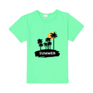 T-Shirt tricoté toutes saisons décontracté à demi-manches pour femmes Coton Spandex Taille XL Asymétrique Respirant Streetwear Personnalisable - Product Image 1