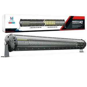 MICTUNING Licht im Gelände 32 "Offroad 4x4 Quad Row LED-Licht leiste 12 Volt Auto LED-Licht leisten