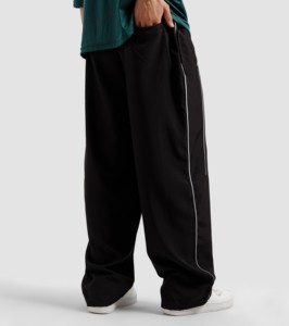 Pantalones deportivos holgados de algodón para hombre con logotipo personalizado de la mejor calidad - Product Image 2