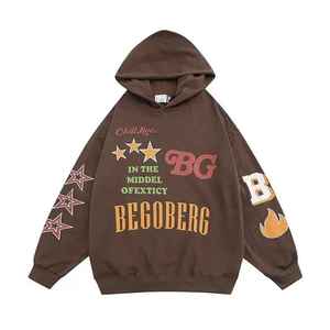 Personalizado Hombres DTG DTF Sublimación Rhinestone Sudaderas con capucha Streetwear Pullover Sudadera Moda OEM ODM Fabricante - Product Image 3