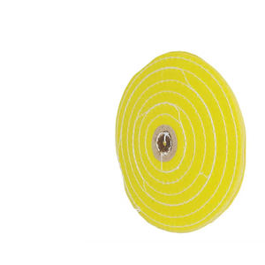Meilleure qualité 6 "roues de polissage de coton de bord de rasoir traitées par moulin jaune - Product Image 1