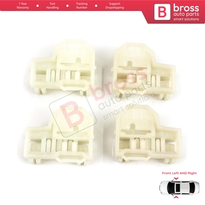 ชุดซ่อมตัวปรับกระจกหน้าต่าง 4 ชิ้น รุ่น V1BWR46+V1BWR47 สำหรับประตูหน้ารถยนต์ Grand Am Sunfire ปี 1995-2005 Alero Cutlass MK6 Cavali - Product Image 2