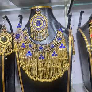 Traditional Style Afghan Necklace Earrings Set Hot Selling New Antique <b>Jewelry</b> <b>Handmade</b> Necklaces Earrings <b>Jewelry</b> Sets - Product Image 1