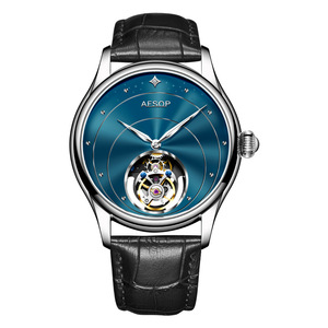 Reloj mecánico automático Tourbillon 7048 de diseño clásico para hombre, reloj de lujo certificado por el fabricante. - Product Image 1