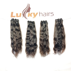 ผมต่อแบบเป็นลอนสำหรับต่อผมมนุษย์สีดำบริสุทธิ์จากธรรมชาติไม่ผ่านกระบวนการการทอ100% อินเดีย - Product Image 4