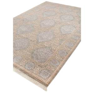 Tapis noué à la main en laine et viscose bleu aurore classique, motif rectangulaire médaillon, pour la maison, salon d'adolescents, couloir Skwv-61 - Product Image 2